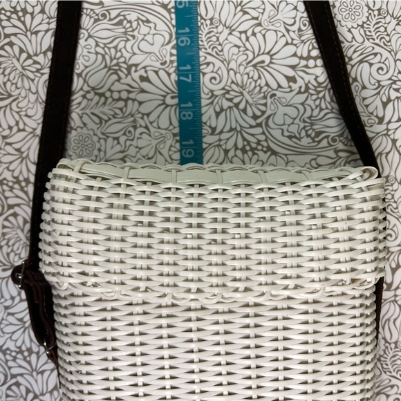 Fibra by Lamulticolor recycled white plastic and leather shoulder bag - Picture 12 of 13